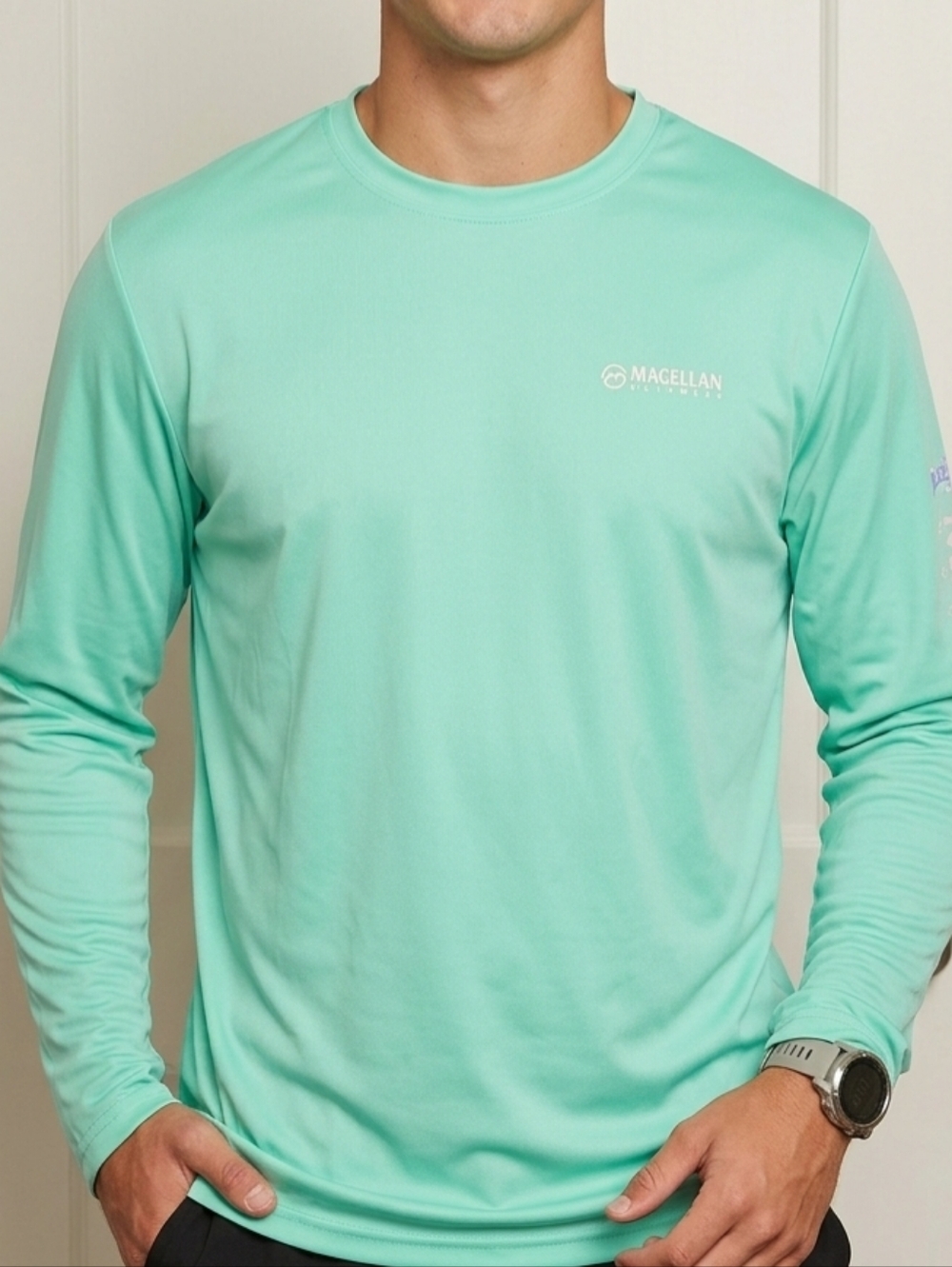Magellan Outdoors Men's Long-Sleeve Swim Shirt - Mint